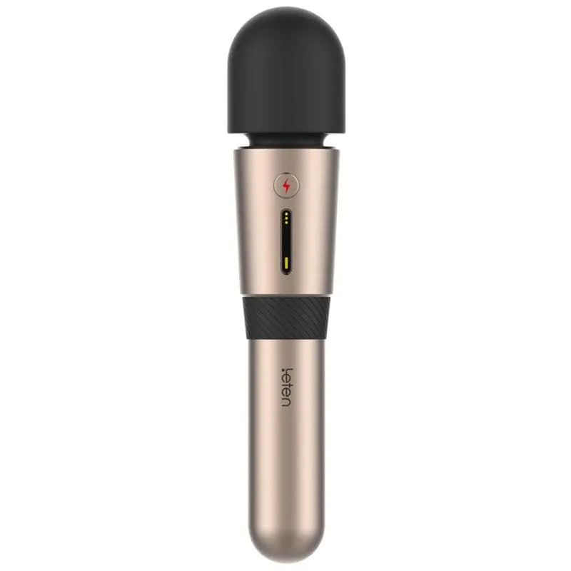 Leten - 3rd Generation Lightning Heating AV Wand Massager (Gold)