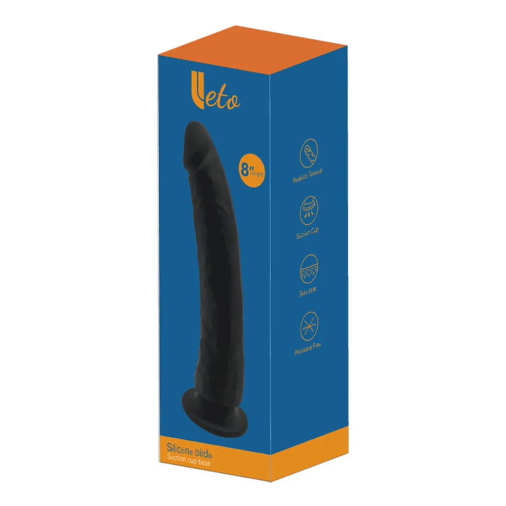 Leto Realistic 8" Silicone Dildo With Suction Cup