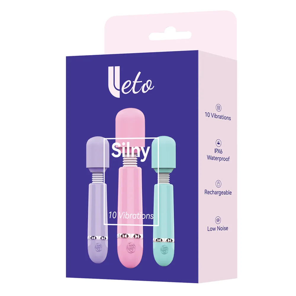 Leto Silny 10-Mode Mini Wand Vibrator