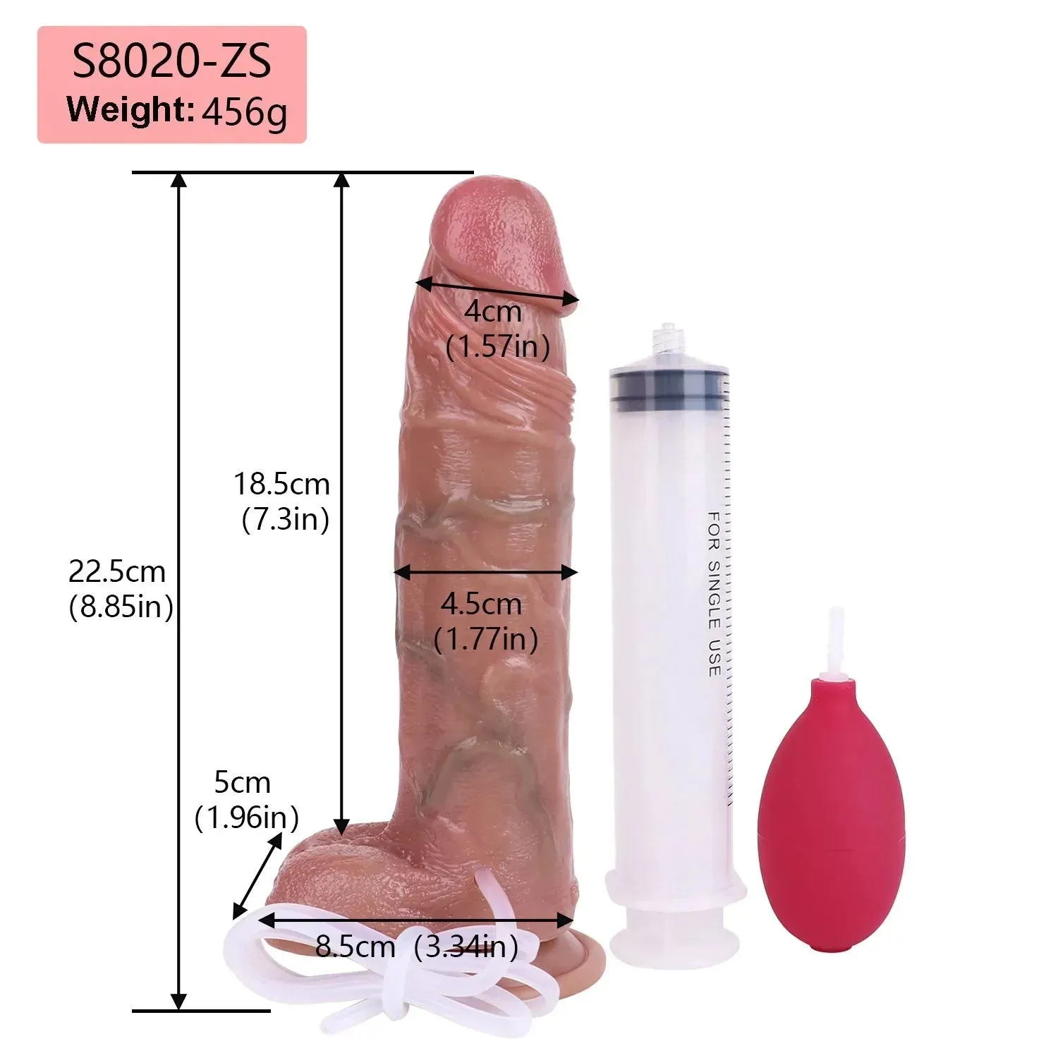 Lifelike Silicone Squirting Dildo