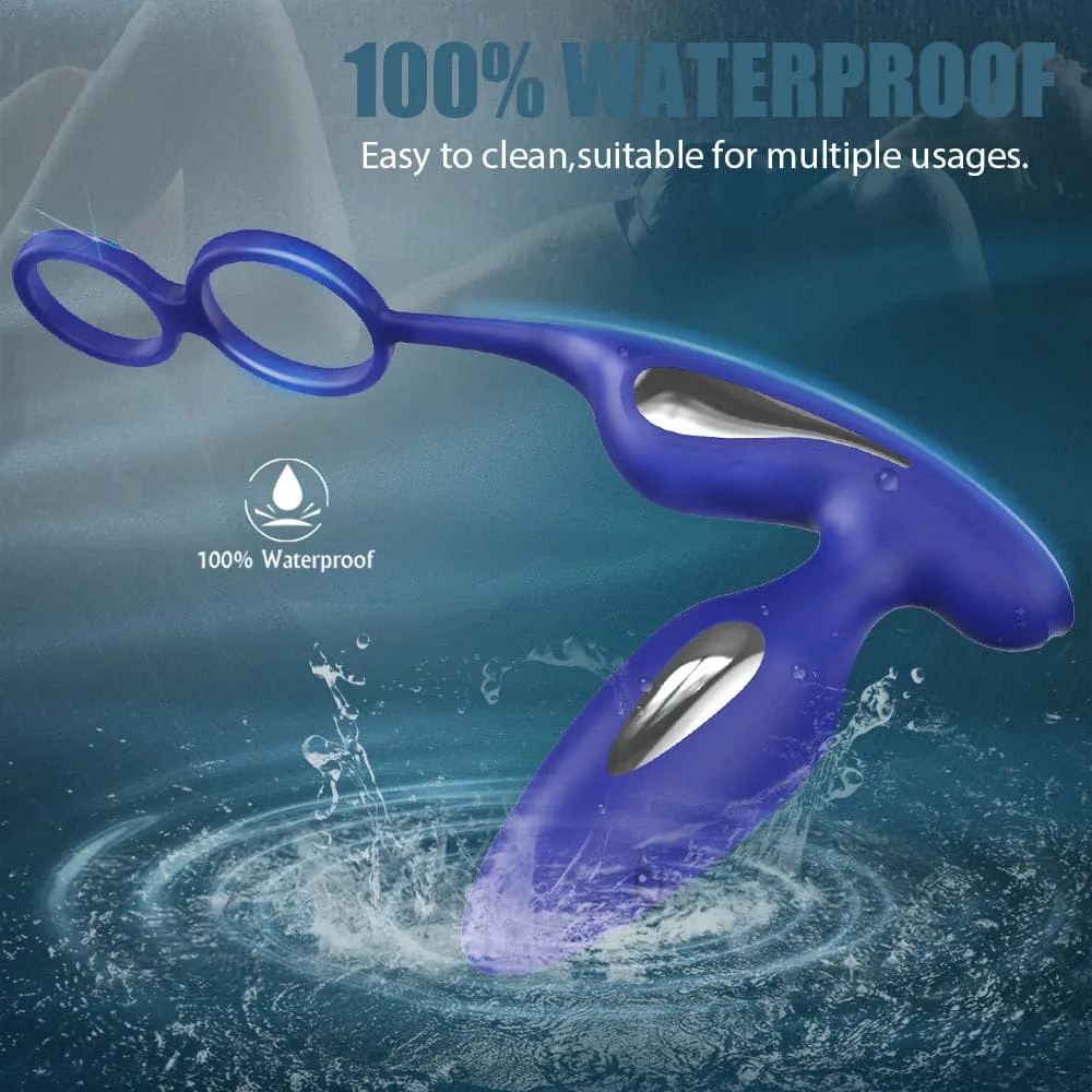 Lightning 9 Frenquencies Vibration 5 Electric Shock Modes Butt Plug With Remote Controller Anal Plug