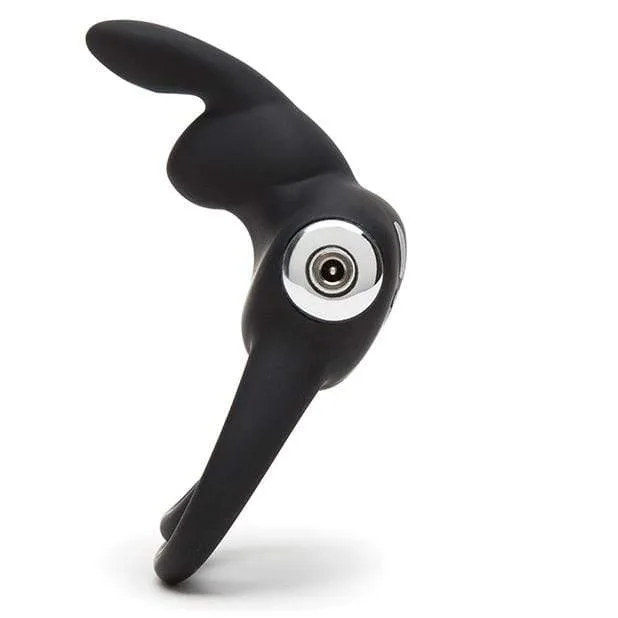 Love Honey - Happy Rabbit Rechargeable Love Ring (Black)
