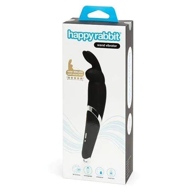 Love Honey - Happy Rabbit Wand Vibrator (Black)
