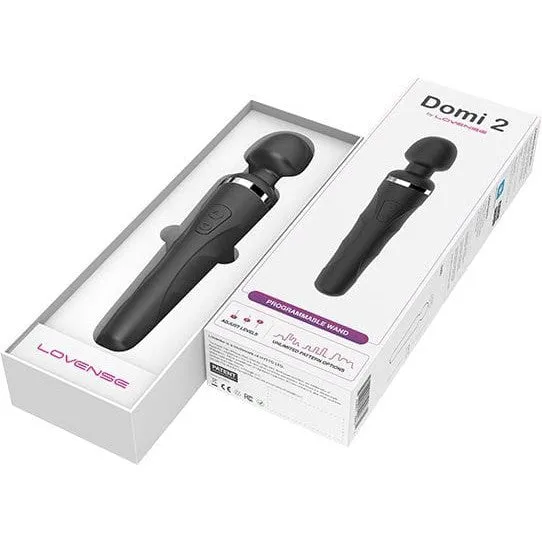 Lovense - Domi 2 App-Controlled Wand Massager (Black)