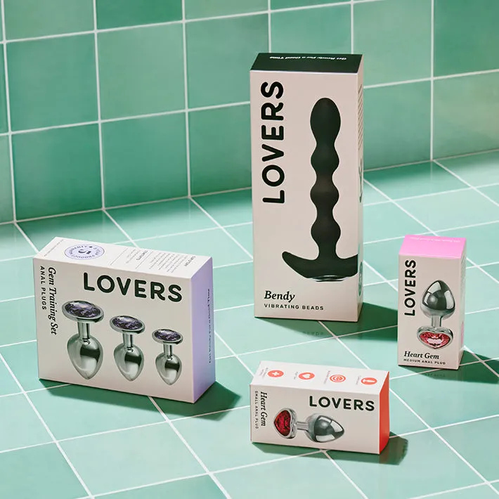Lovers Heart Gemstone Anal Plug