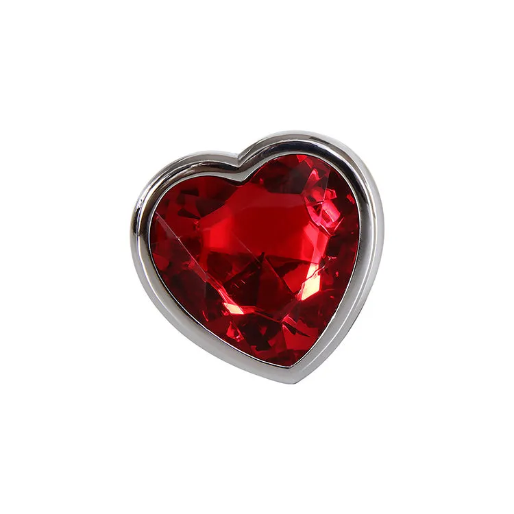 Lovers Heart Gemstone Anal Plug