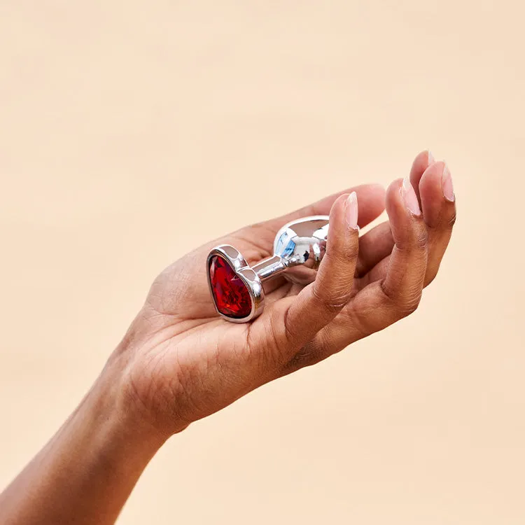 Lovers Heart Gemstone Anal Plug