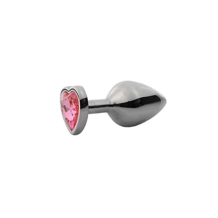 Lovers Heart Gemstone Anal Plug