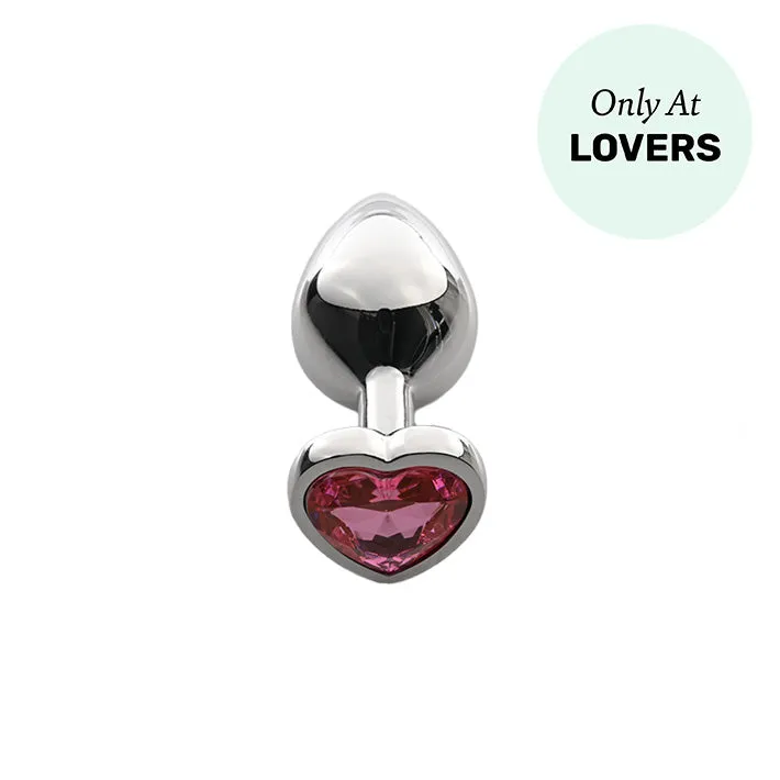 Lovers Heart Gemstone Anal Plug