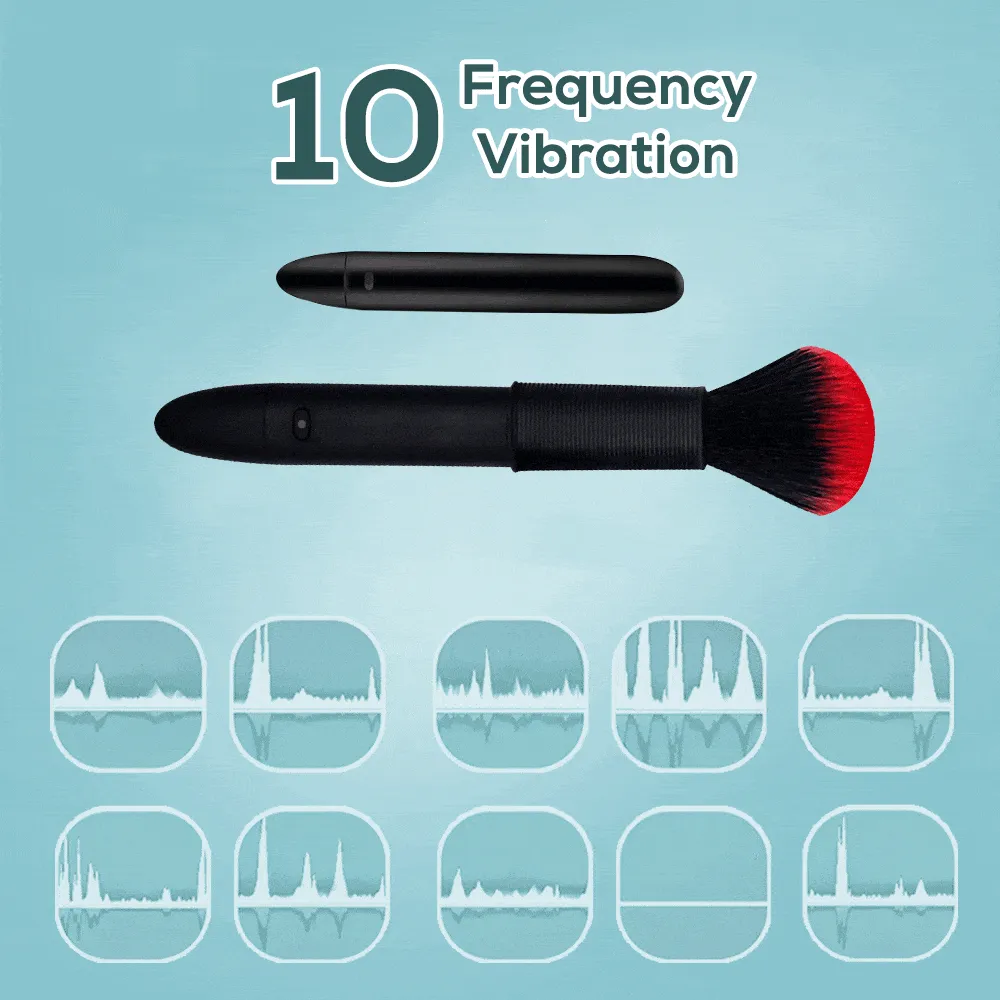 Lurevibe - Brush 1.0 - Make Up Brush Massager Female Sex Toys