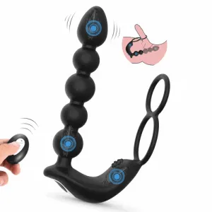 Lurevibe - Butt Plug Anal Penis Ring Rechargeable Prostate Massager