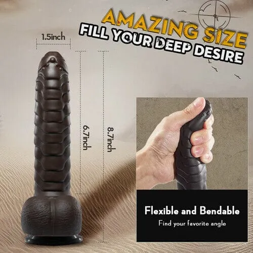 Lurevibe - Pseudopenile Telescopic Swinging Penis Silicone Masturbator Vibrating Dildos