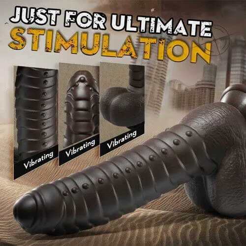 Lurevibe - Pseudopenile Telescopic Swinging Penis Silicone Masturbator Vibrating Dildos