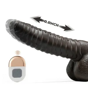 Lurevibe - Pseudopenile Telescopic Swinging Penis Silicone Masturbator Vibrating Dildos