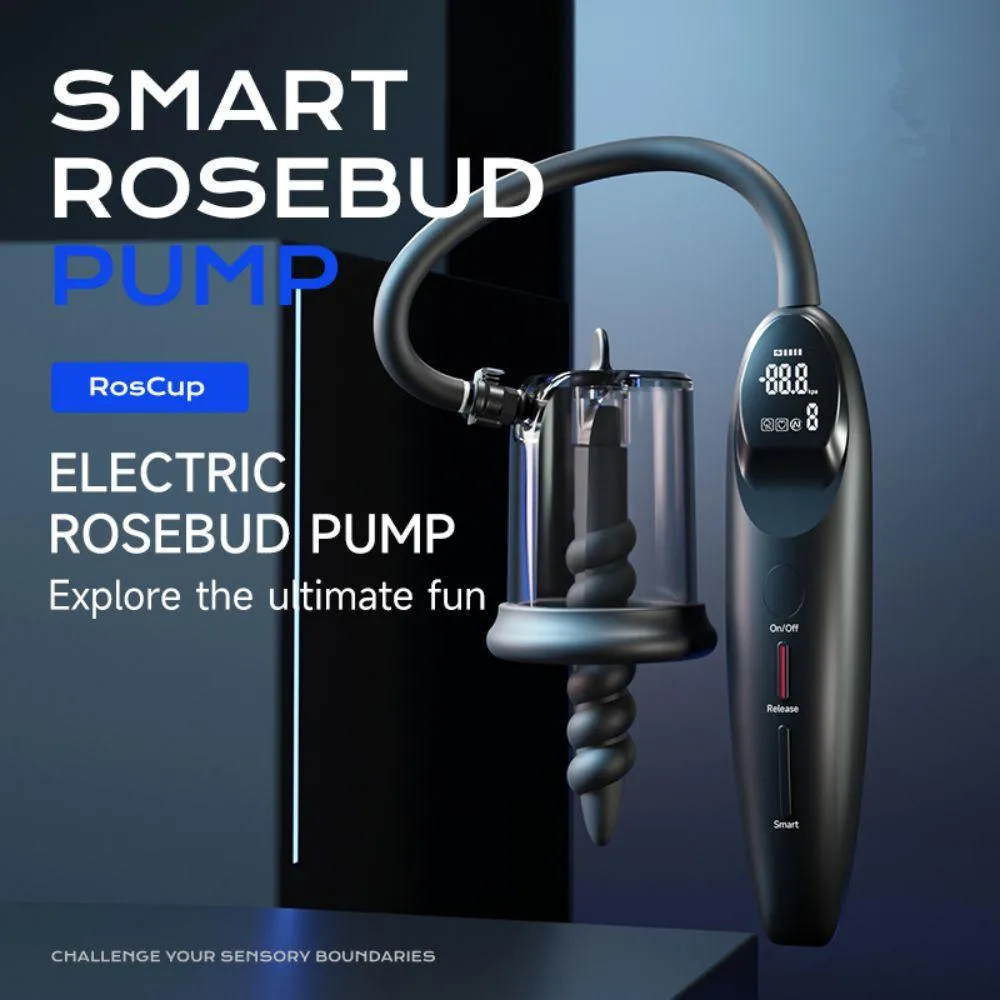 Male Electric Anal Prostate Massager Vacuum Stimulation Silicone Butt Plug Pump