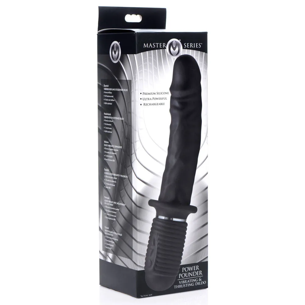 Master Series Power Pounder Thrusting Vibrating Dildo