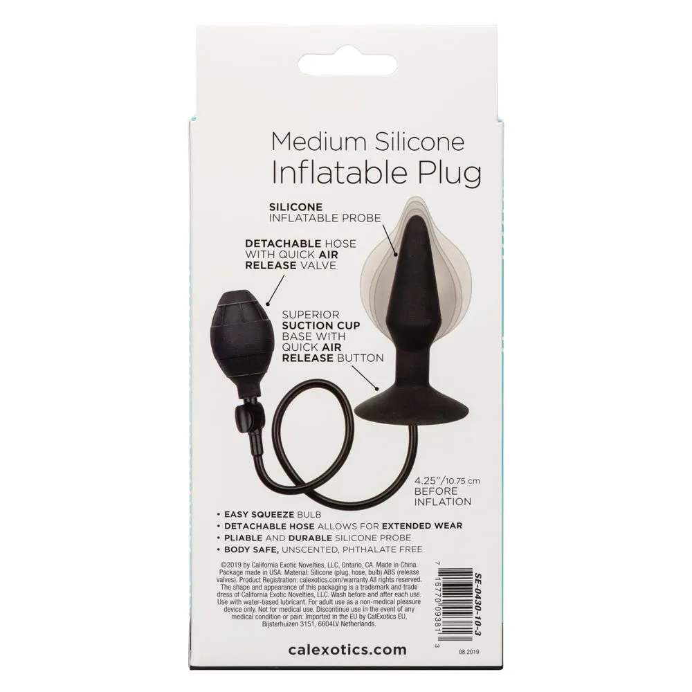 Medium Silicone Inflatable Anal Plug