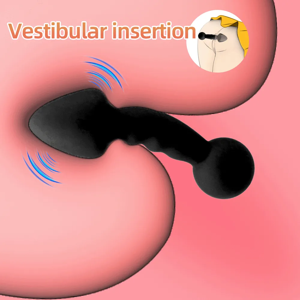 Mushroom Vibrating Anal Dildo
