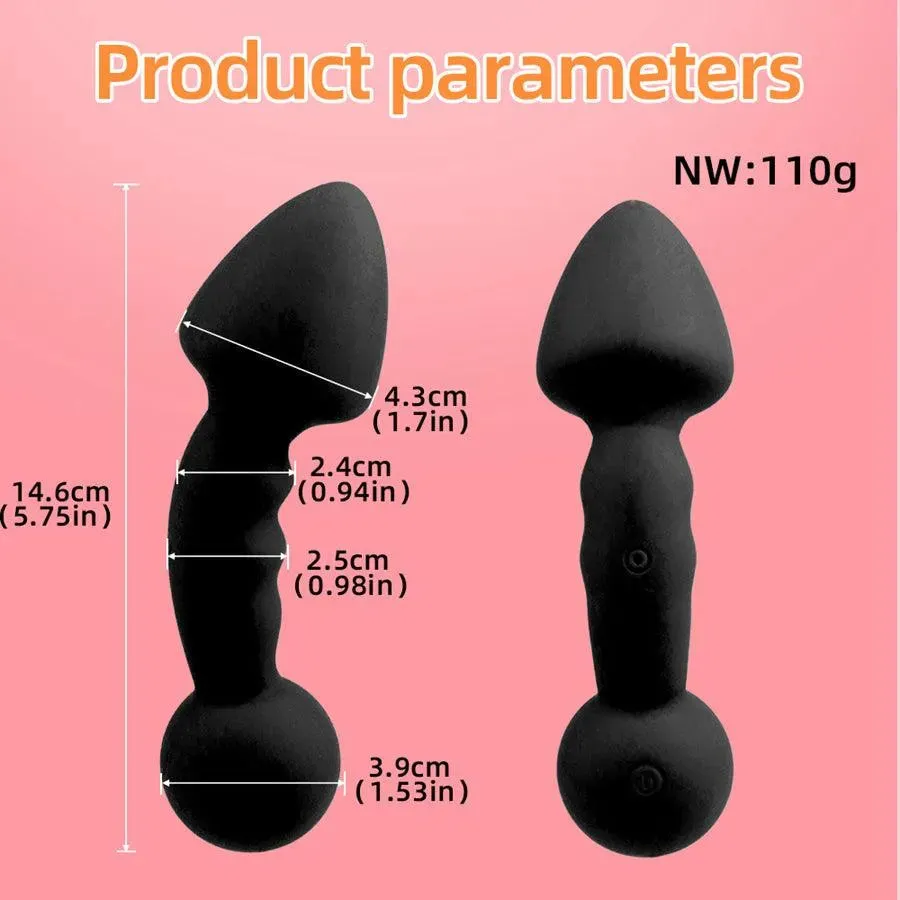 Mushroom Vibrating Anal Dildo
