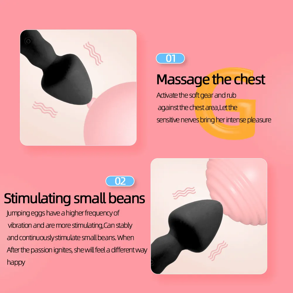 Mushroom Vibrating Anal Dildo