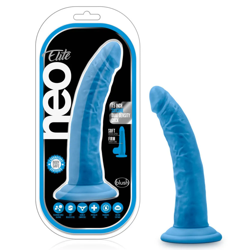 Neo Elite 7.5" Silicone Dual Density Cock Dildo
