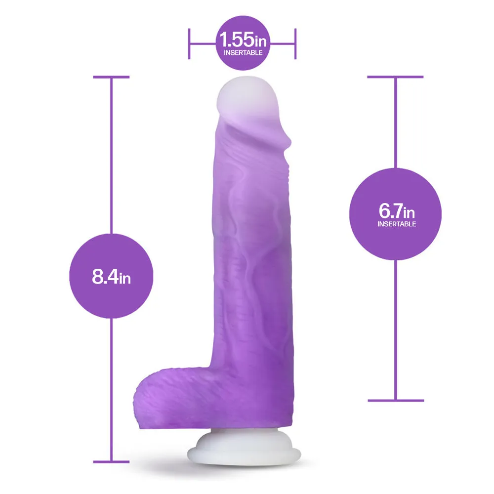 Neo Elite Encore 8" Vibrating Dildo With Remote & Suction Cup