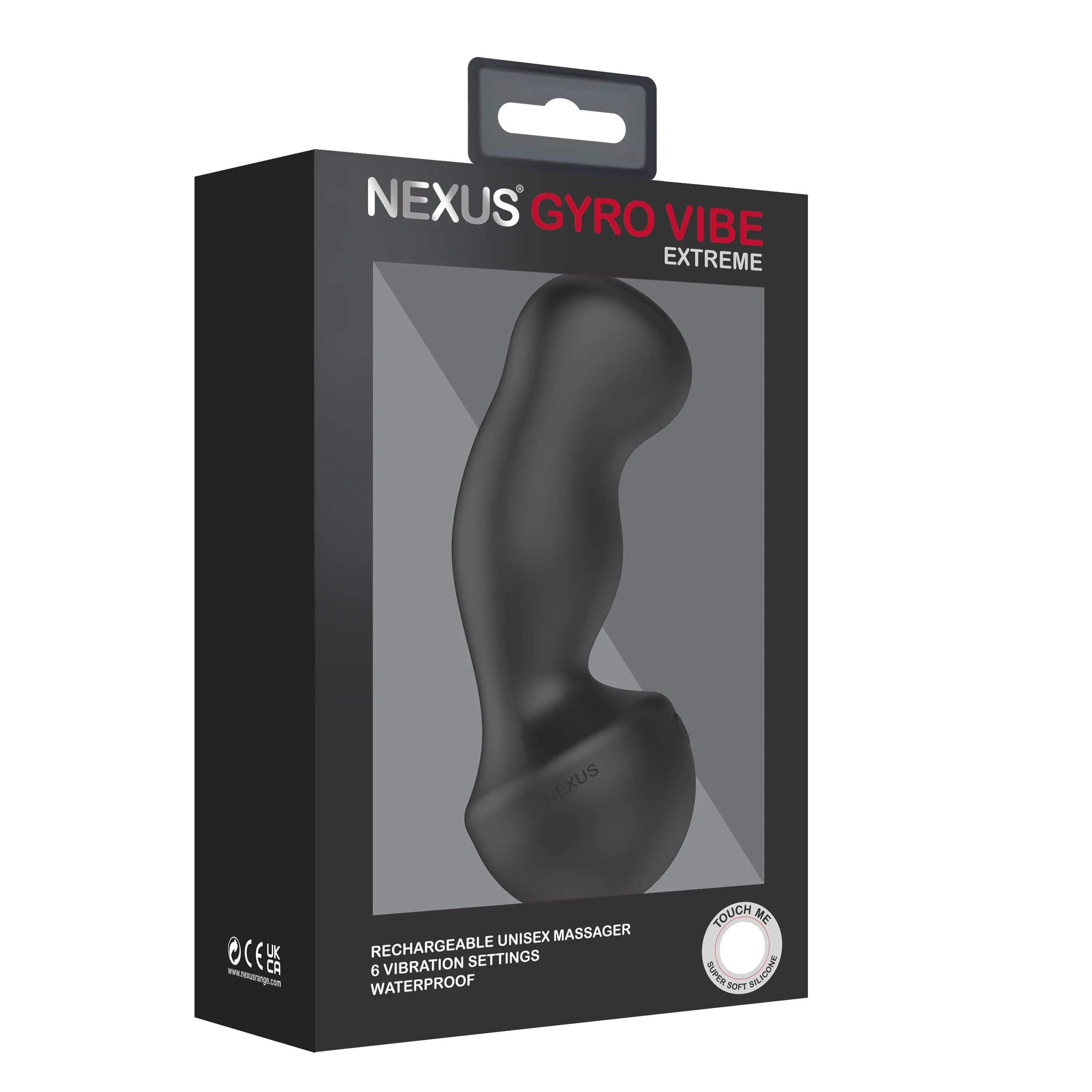 Nexus - Gyro Vibe Extreme Hands Free Unisex Vibrating Dildo (Black)