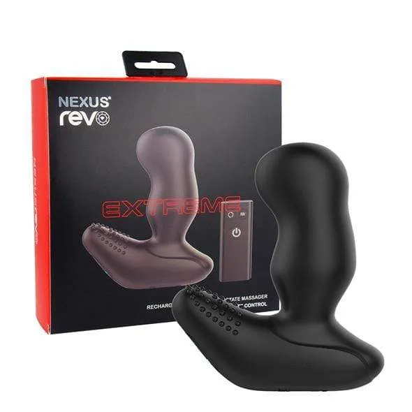 Nexus - Revo Extreme Supersized Rechargeable Rotating Prostate Massager (Black)