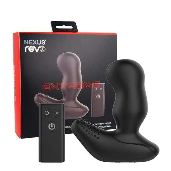 Nexus - Revo Extreme Supersized Rechargeable Rotating Prostate Massager (Black)