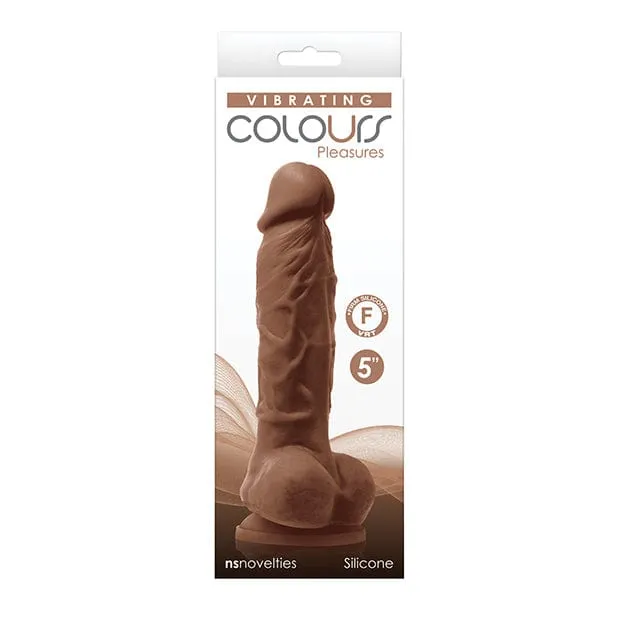 NS Novelties - Colours Pleasures Silicone Vibrating Dildo with Balls