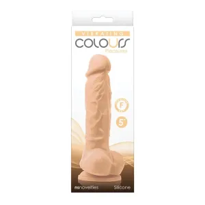 NS Novelties - Colours Pleasures Silicone Vibrating Dildo with Balls