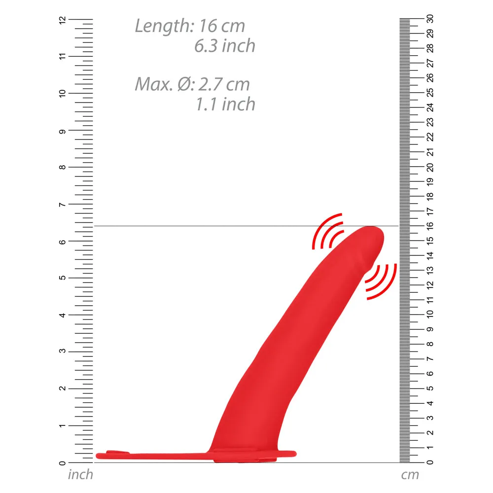 Ouch! Adjustable Vibrating Silicone Strap-On