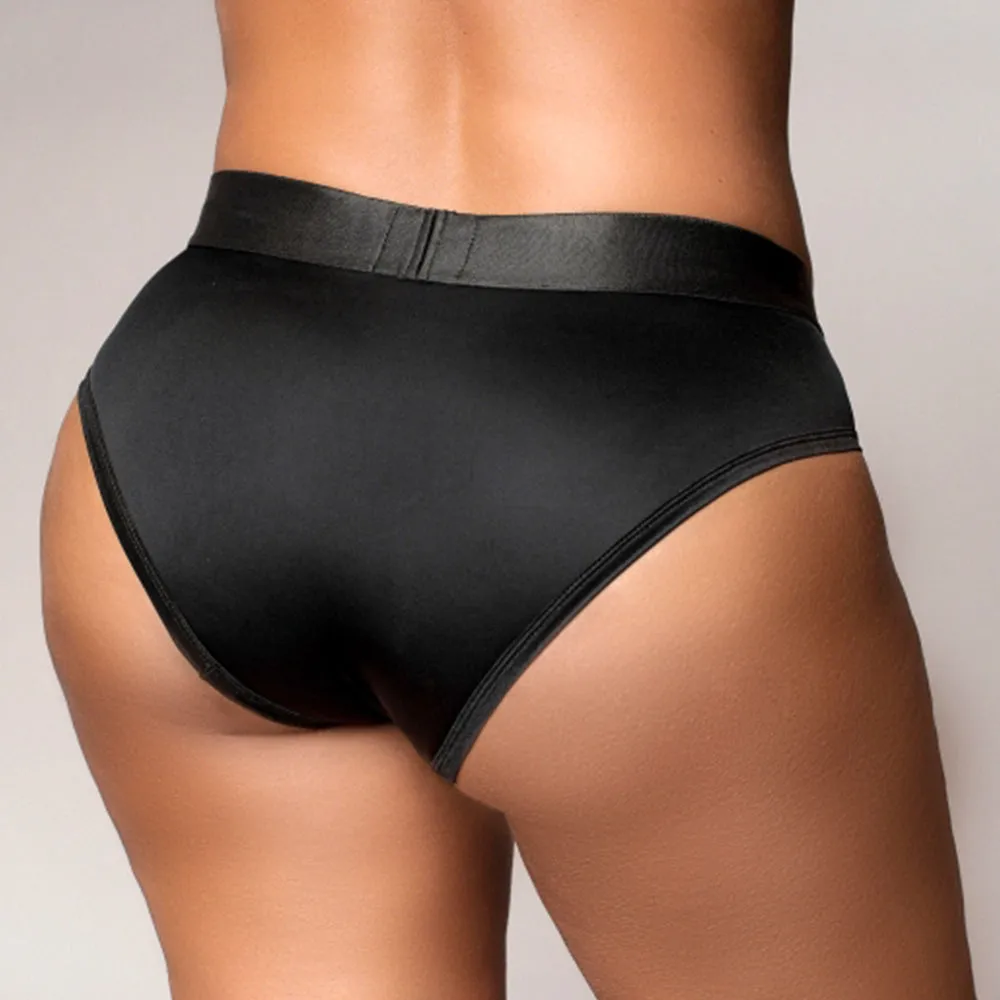 Ouch! Vibrating Strap-On High-Cut Briefs