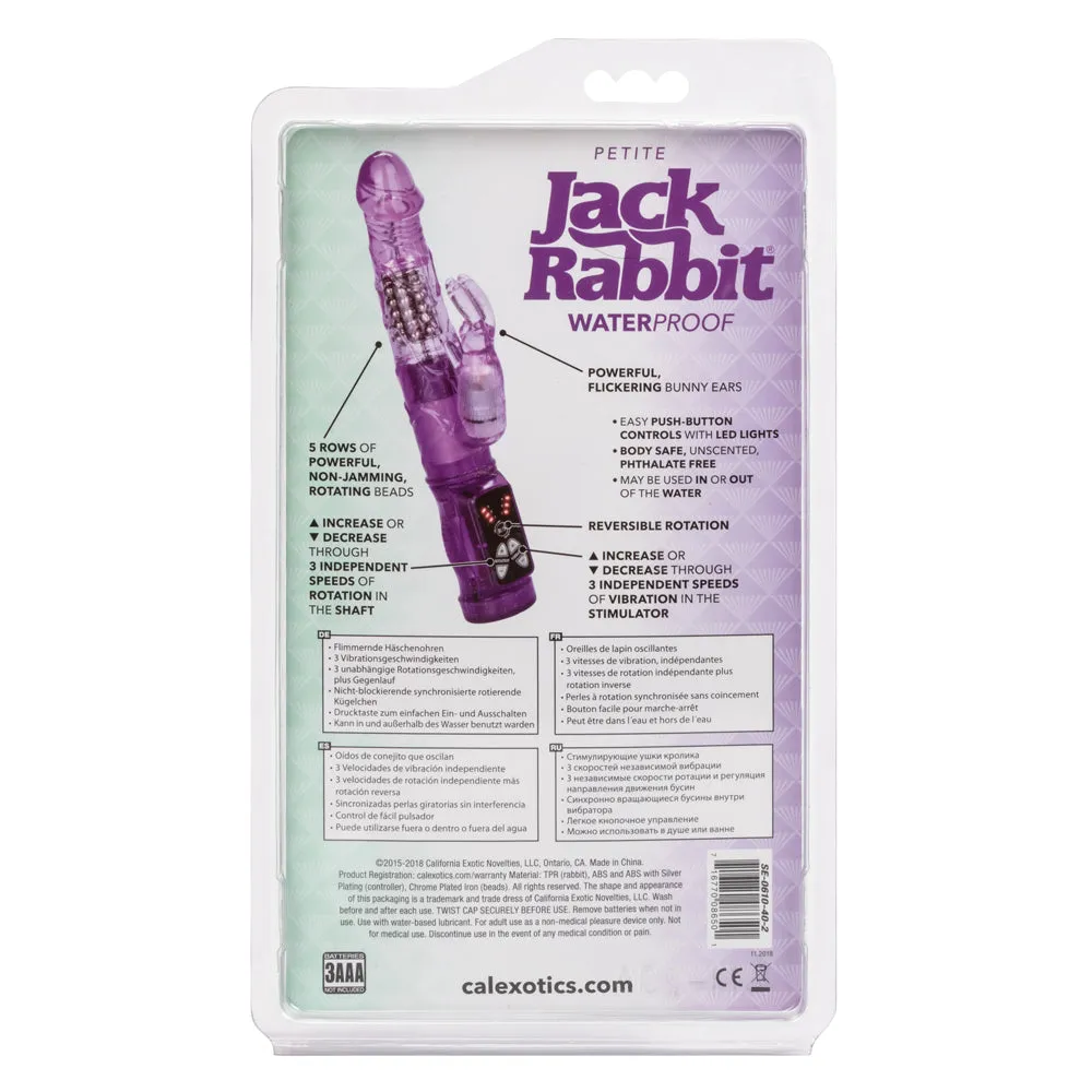 Petite Jack Rabbit Vibrator With Rotating Beads