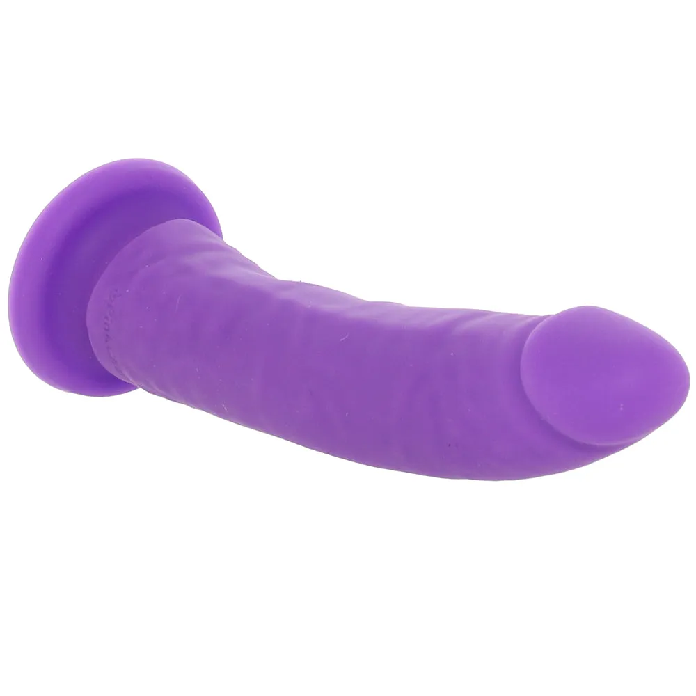 PinkCherry Premium 6.5 Inch Purple Silicone Realistic Dildo