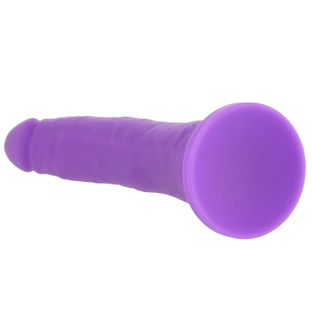 PinkCherry Premium 6.5 Inch Purple Silicone Realistic Dildo