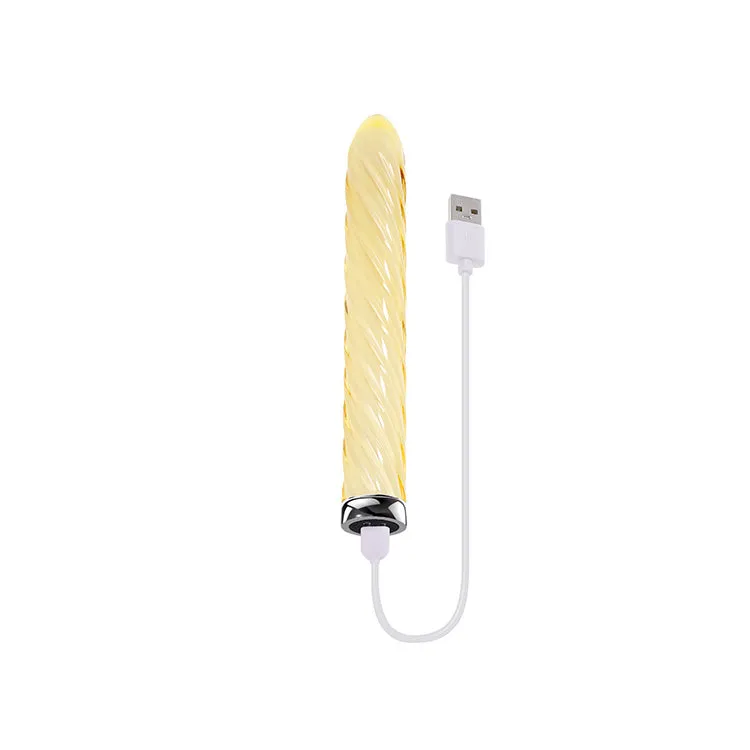 Playboy Pleasure Twist of Fate Glass Vibrator