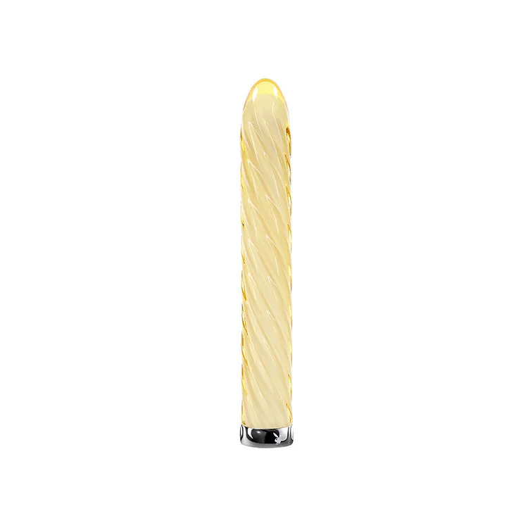 Playboy Pleasure Twist of Fate Glass Vibrator