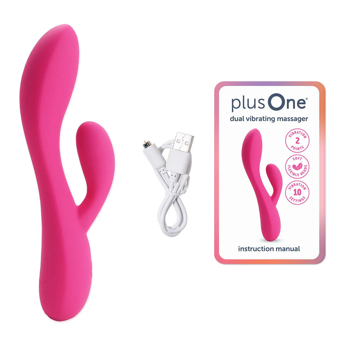 plusOne® dual vibrating massager