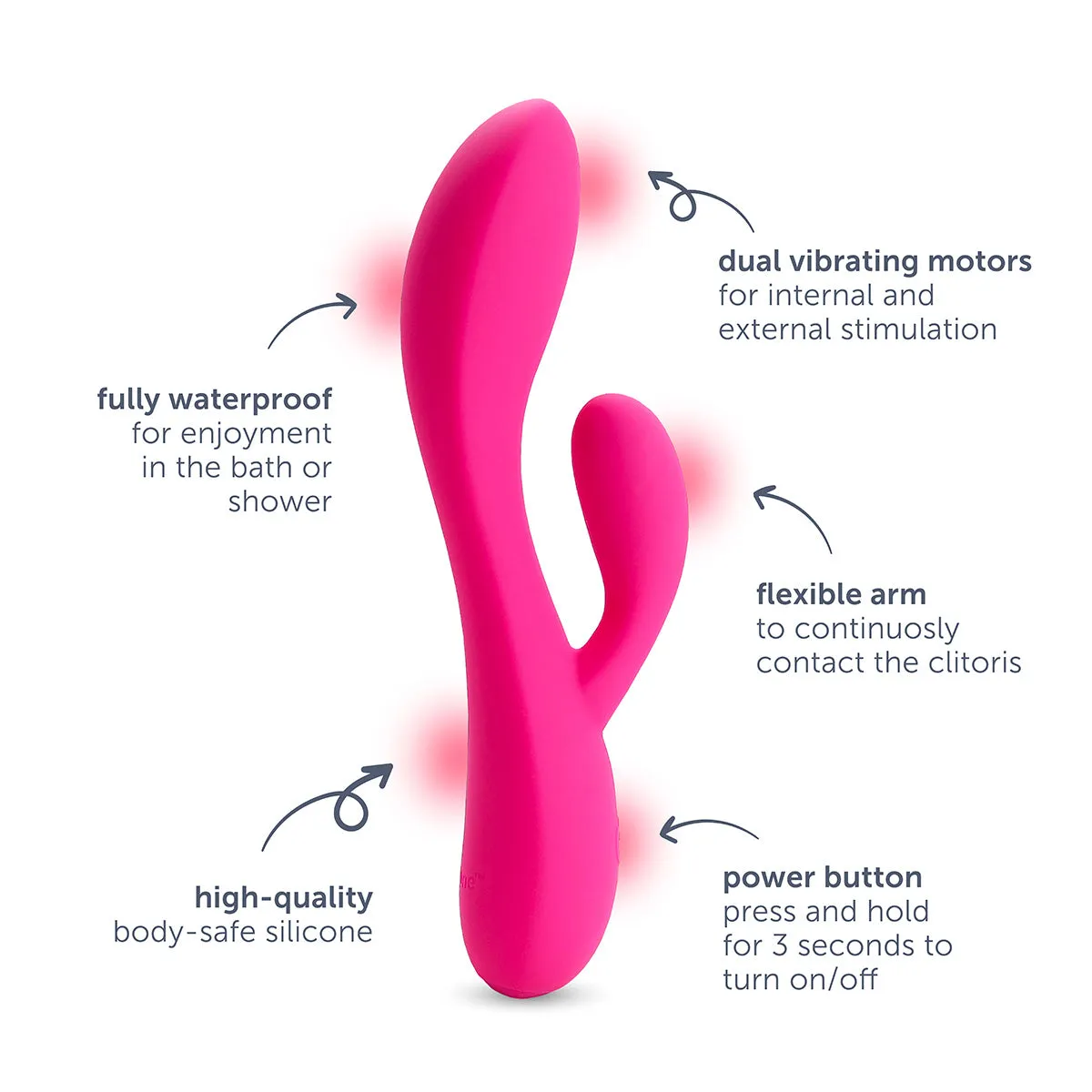 plusOne® dual vibrating massager