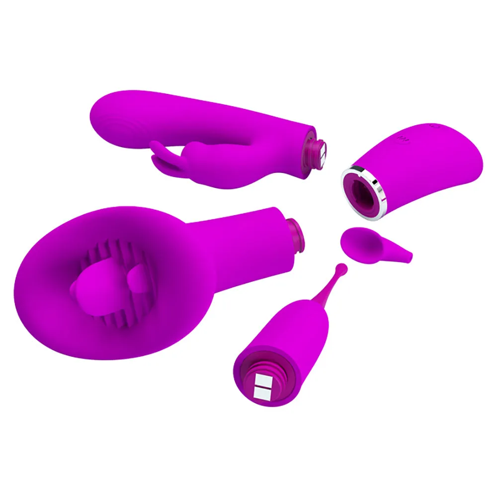 Pretty Love 4-in-1 Rechargeable Vibrating Thrill Kit
