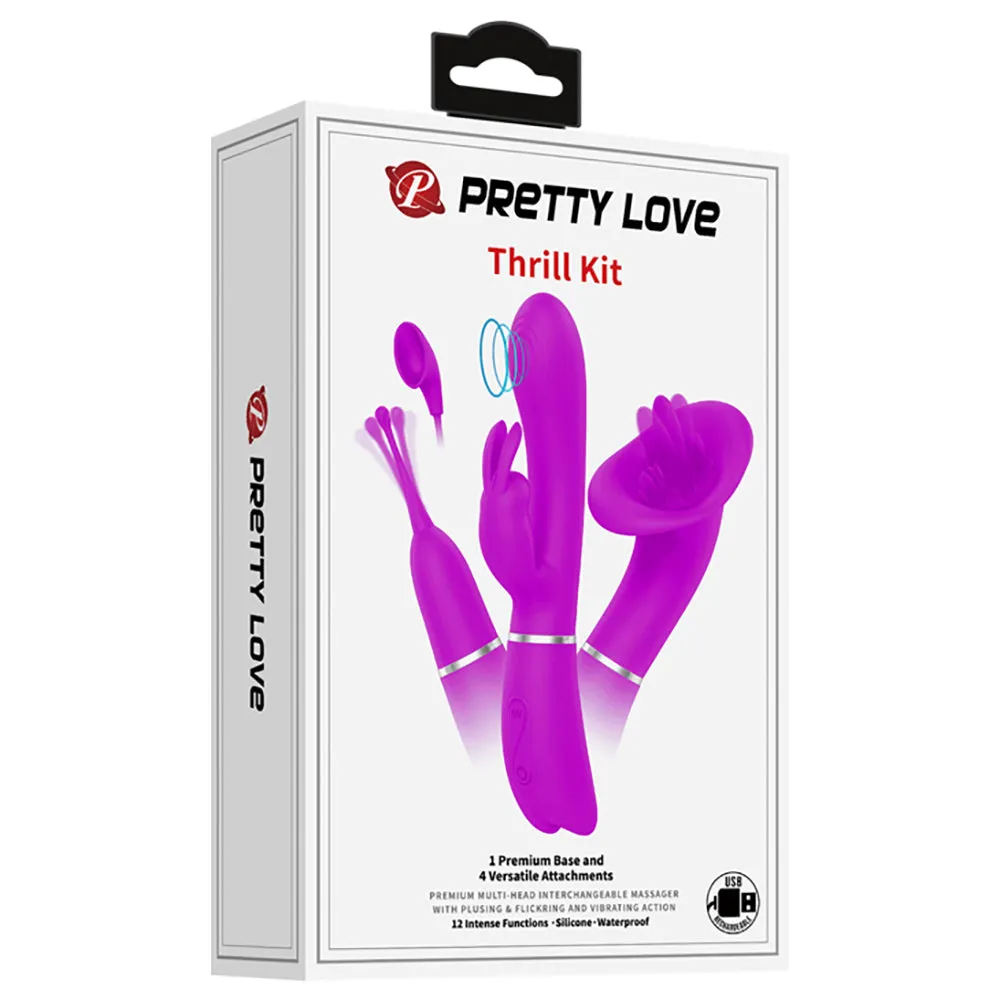 Pretty Love 4-in-1 Rechargeable Vibrating Thrill Kit