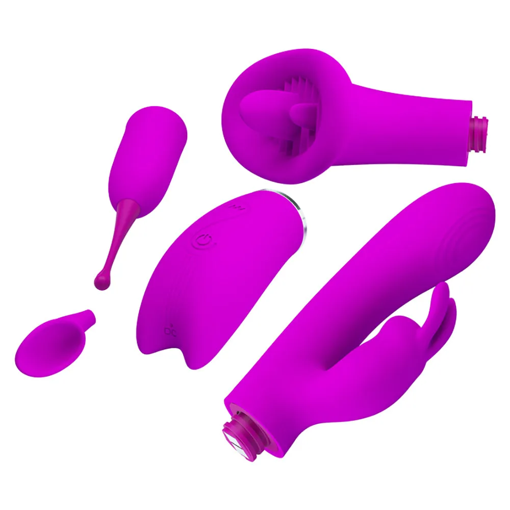 Pretty Love 4-in-1 Rechargeable Vibrating Thrill Kit