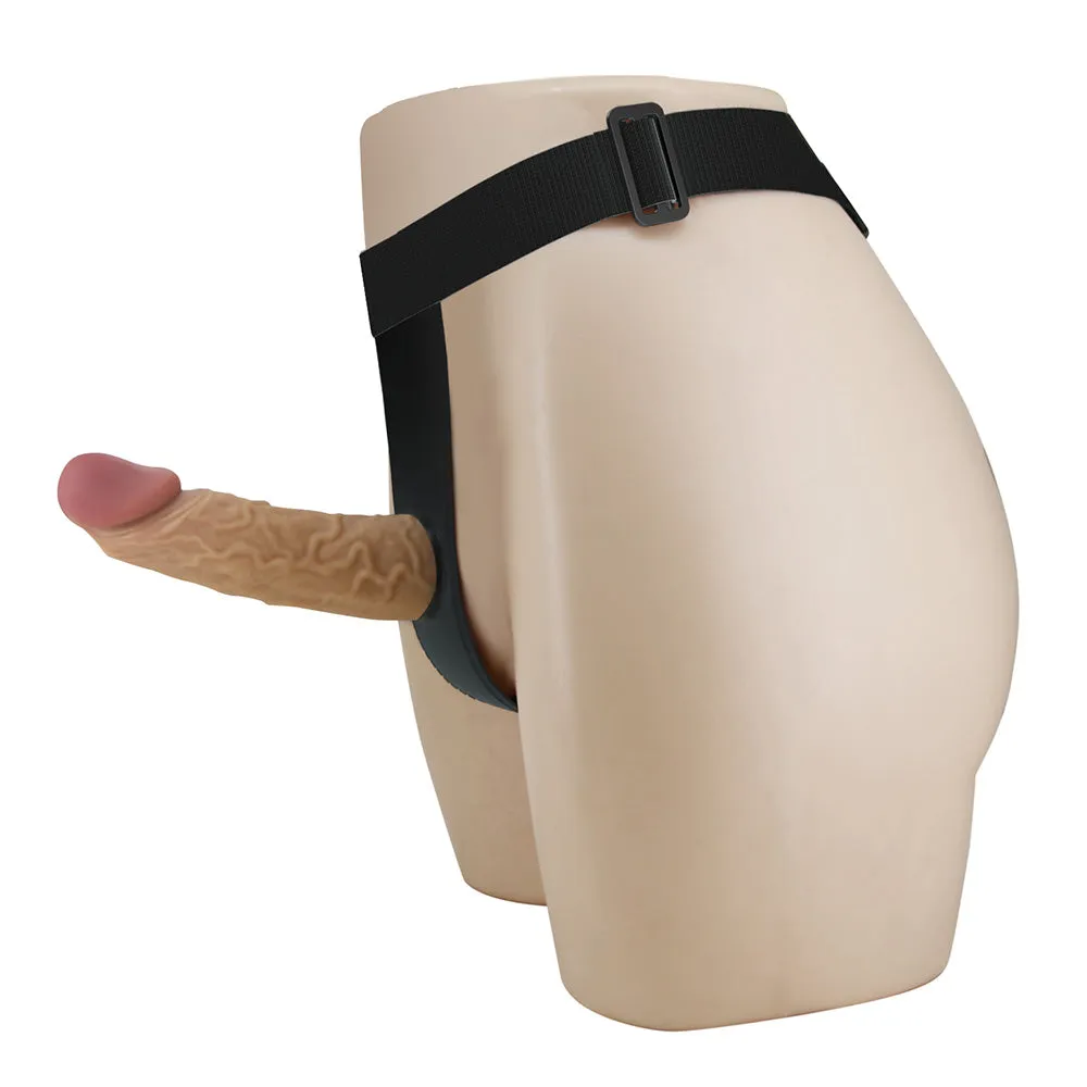 Pretty Love Houston Strap-On Harness Briefs & Hollow 6.8" Dildo
