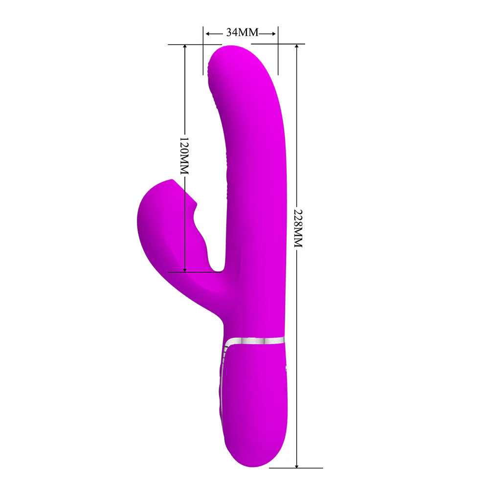 Pretty Love Perdita Clitoral Suction G-Spot Thumping Rabbit Vibrator
