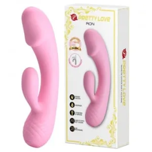 Pretty Love - Ron Flexible Rabbit Vibrator (Pink)