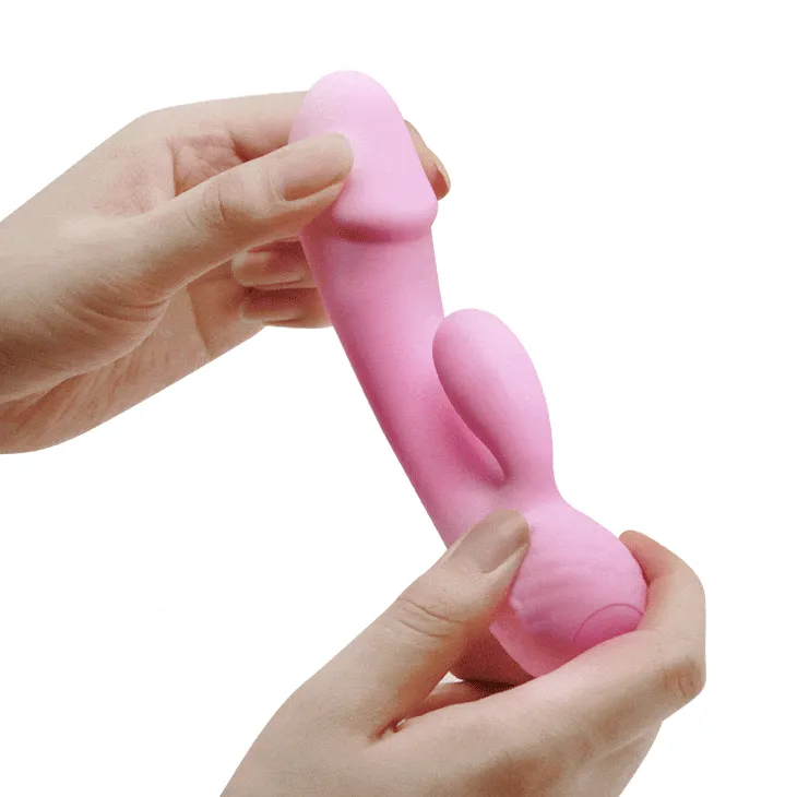 Pretty Love - Ron Flexible Rabbit Vibrator (Pink)