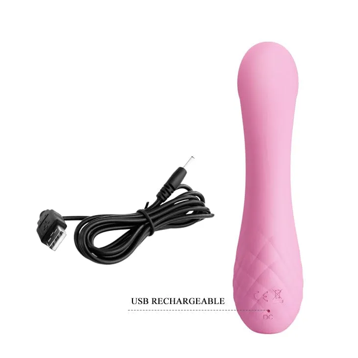 Pretty Love - Ron Flexible Rabbit Vibrator (Pink)