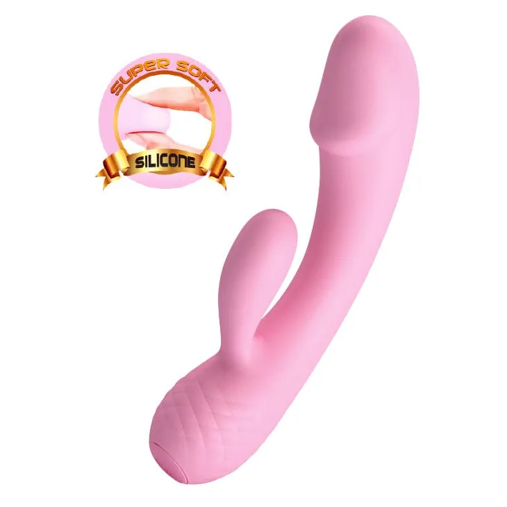 Pretty Love - Ron Flexible Rabbit Vibrator (Pink)