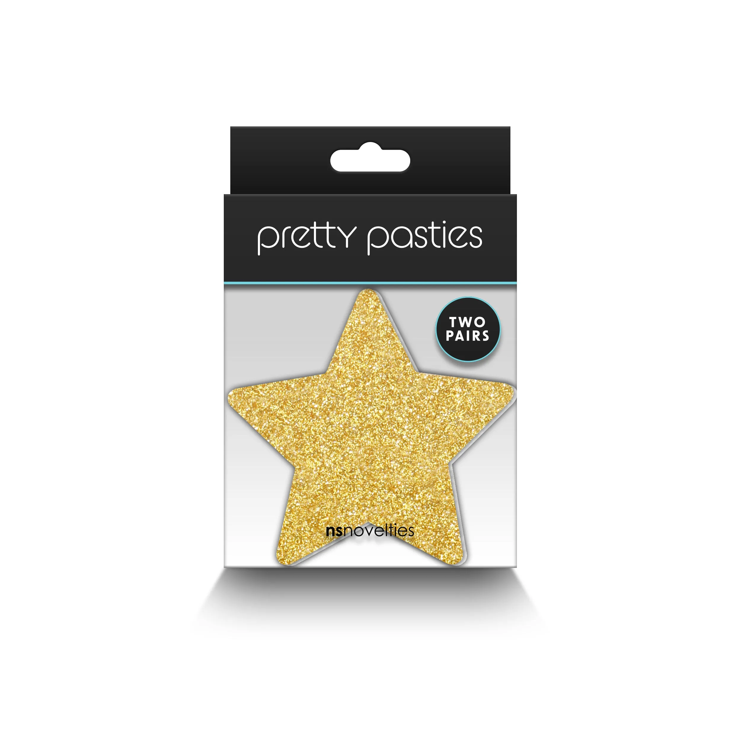 Pretty Pasties Glitter Star Adhesive Nipple Pasties 2-Pack